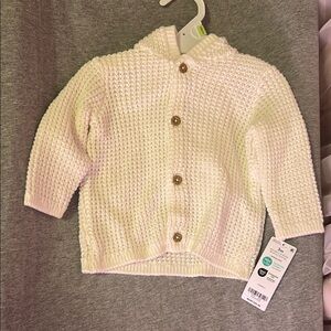 Cozy Cream Knit Baby Jacket